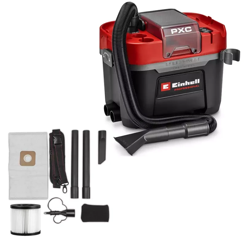 Einhell Professional Akku-Nass-Trockensauger TP-VC 18/10 Li BL L-Solo