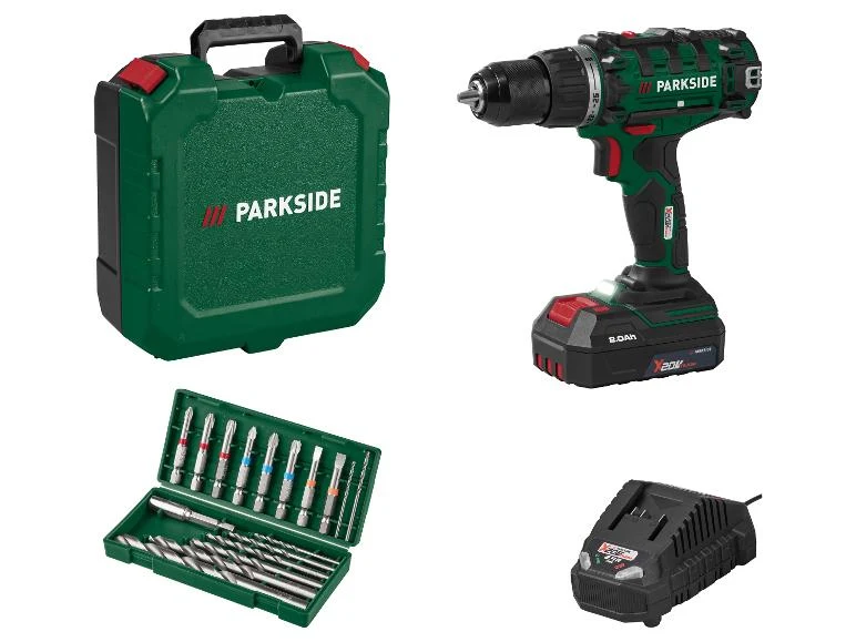 PARKSIDE Akku-Bohrschrauber Starterset PABS 20-Li I9