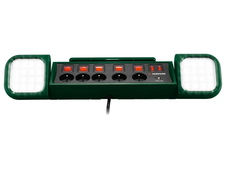 PARKSIDE LED-Arbeitsleuchte mit Steckdosenleiste PASD 3680 A1