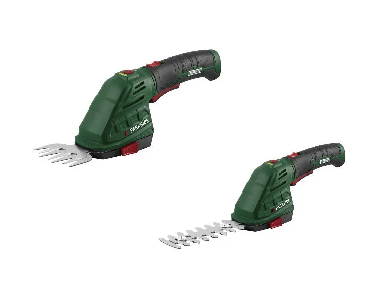 PARKSIDE 4 V 2-in-1 Akku-Gras- und Strauchschere PGSA 4 D5, mit 180° drehbarem Softgriff
