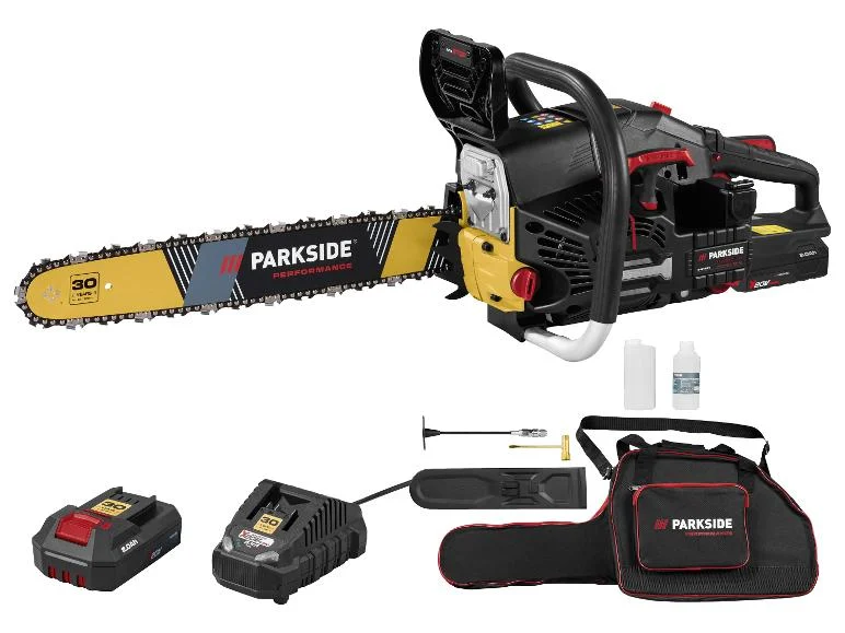 PARKSIDE PERFORMANCE Benzin-Kettensäge PPBKS-L 56 A1 mit Elektrostart