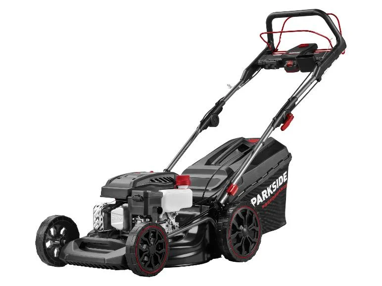 PARKSIDE PERFORMANCE Benzin-Rasenmäher PPBRM 46 B2 mit Elektrostarter-Akku und Ladegerät